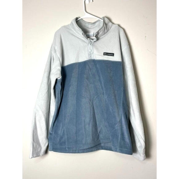Columbia Sweater Weather Men's Gray Size XL Button Up Mock Neck Winter American‎ - Picture 1 of 11